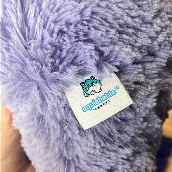 Cozy Cloud Plush Toy- Purple and Yellow - Picture 3 of 3